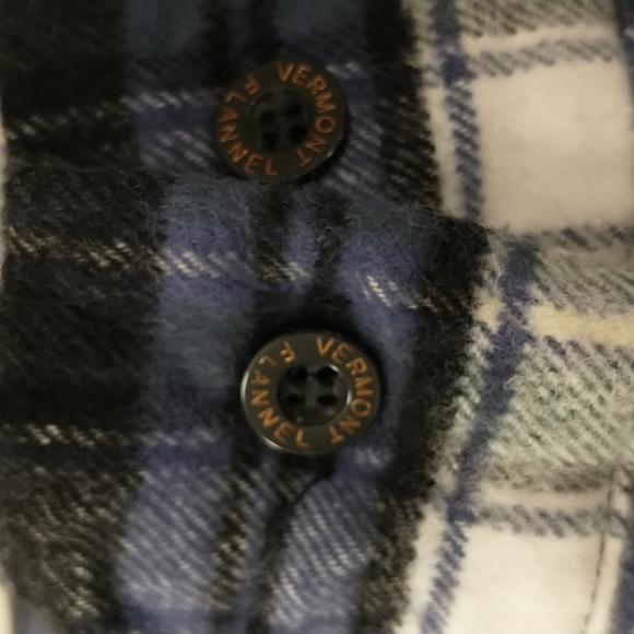 Thick USA Made Flannel Plaid Tunic Shirt Sleepshirt Unisex XL 100 Cotton Tartan - Picture 11 of 11